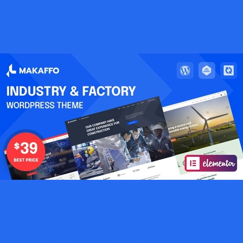 Makaffo Industry & Factory WordPress Theme