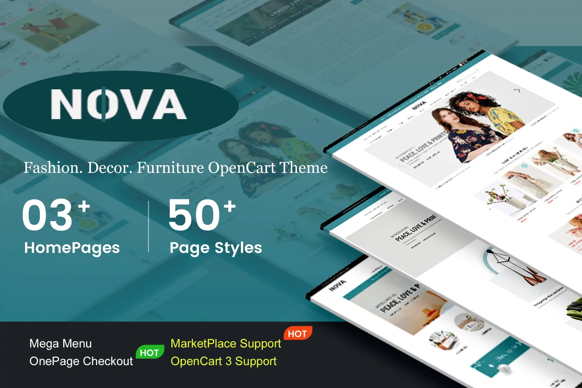 Nova - Responsive Fashion OpenCart 3 Theme
