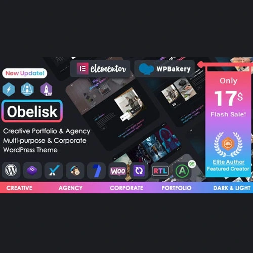 Obelisk - Agency Portfolio & Creative WordPress Theme
