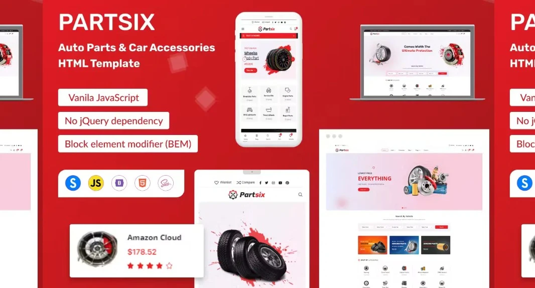 Partsix - Auto Parts & Car Accessories Shop HTML T