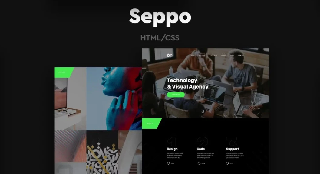 Seppo - Corporate One Page HTML Template