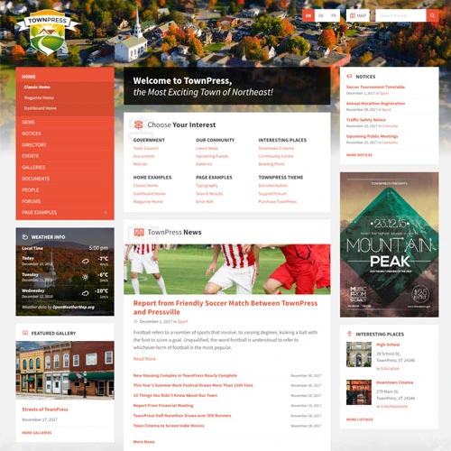 TownPress - Municipality & Town Government WordPress Theme