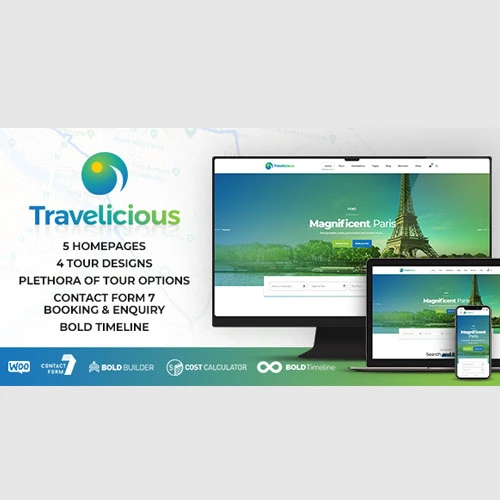 Travelicious - Tour Operator WordPress Theme