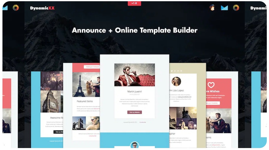 Announce - 4x Responsive Notification Email
