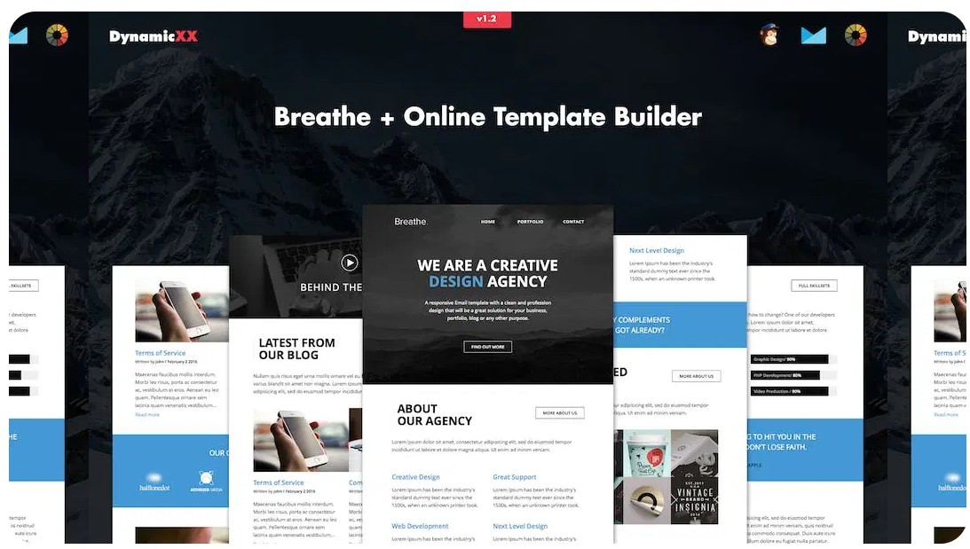 Breathe - Responsive Agency Email + Online Builder