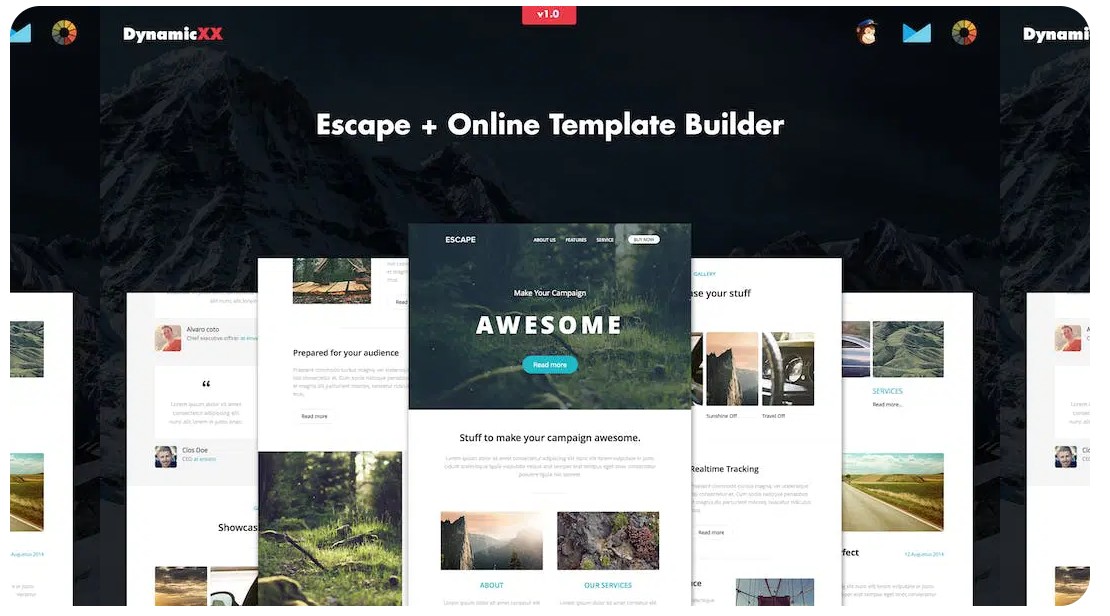 Escape - Responsive Email + Template Builder
