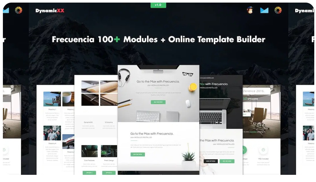 Frecuencia - 100+ Modules - Email + Builder