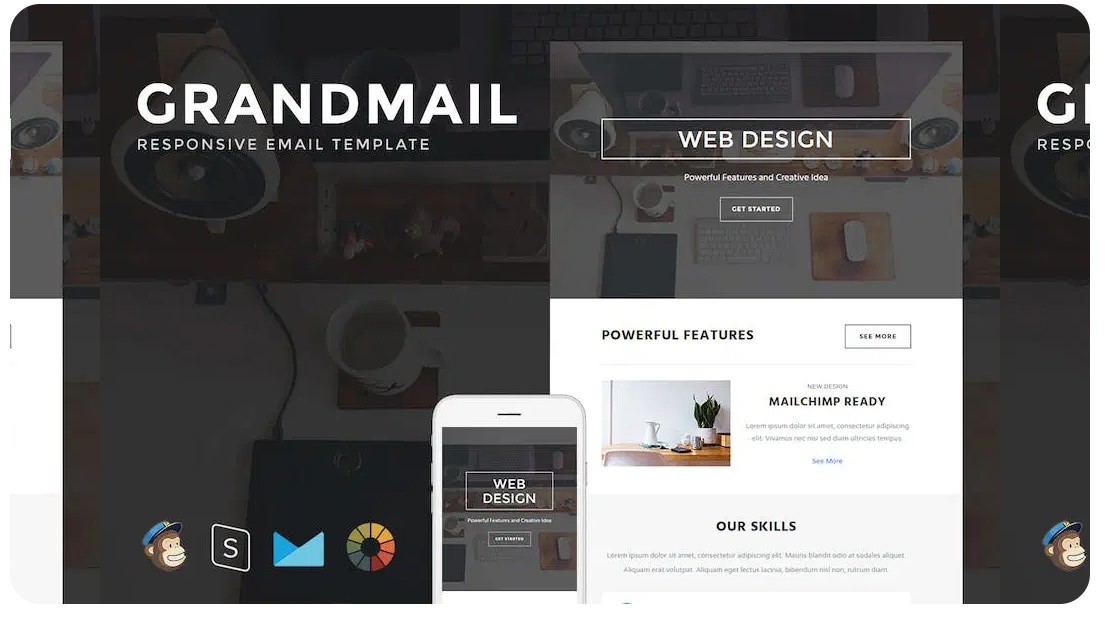 GrandMail - Responsive Email + StampReady Builder
