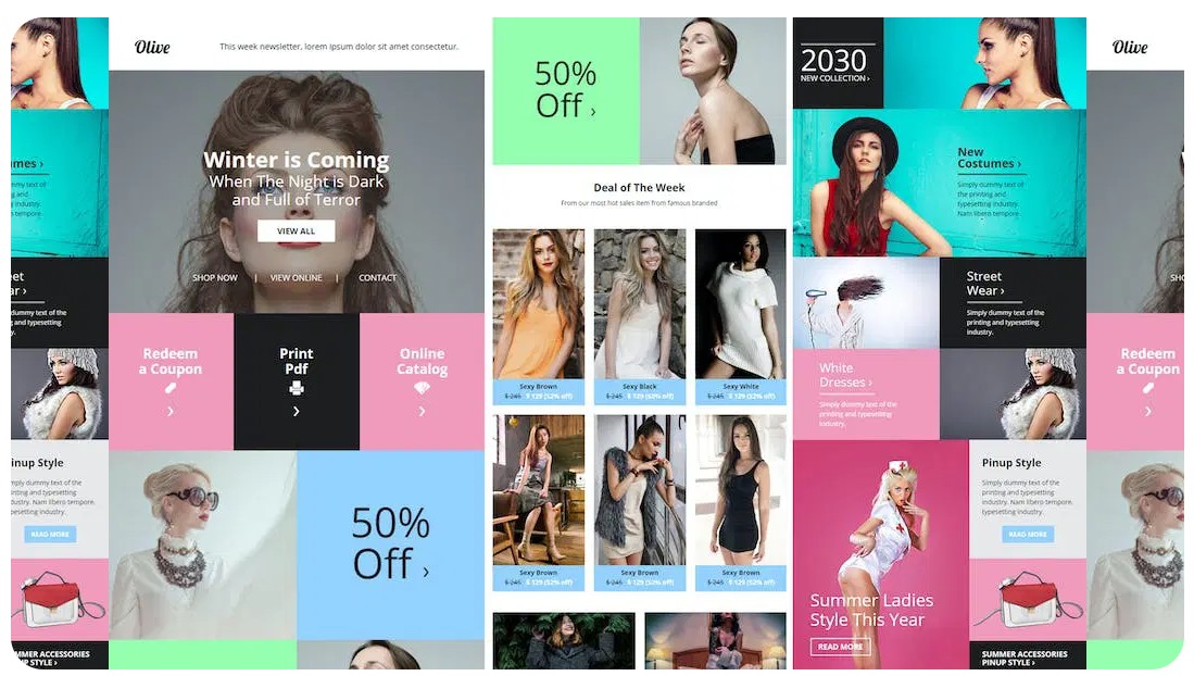 Olive - Fashion Ecommerce Email Newsletter