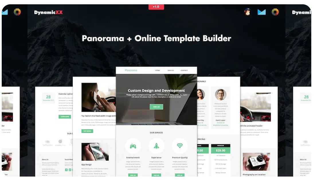 Panorama - Responsive Business Email + Builder