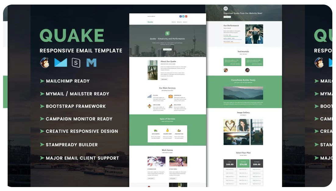 Quake - Multipurpose Responsive Email Template