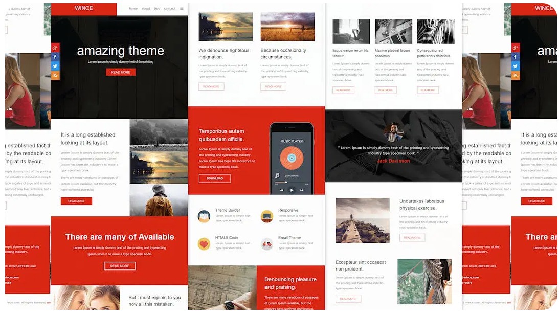 Wince Mail - Responsive E-mail Template