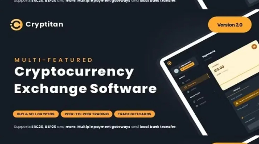 Cryptitan – Crypto Multi-featured Exchange with ERC20 & BEP20 Crypto Support – Giftcard Marketplace