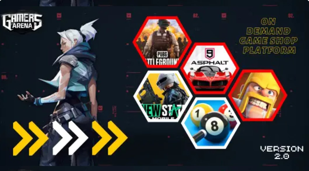 Gamers Arena – Digital Online Game Store, Game Top Up , Voucher & Gamer ID Selling Tools