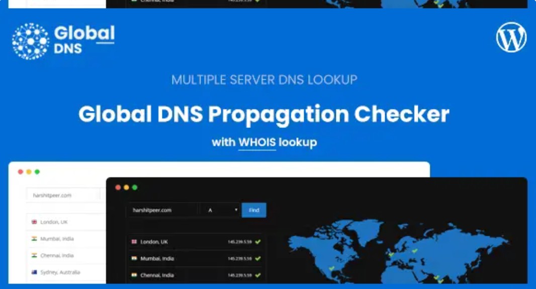 Global DNS – DNS Propagation Checker – WHOIS Lookup – WP