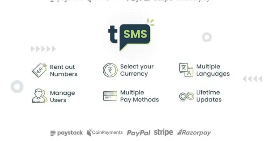 tSMS – Temporary SMS Receiving System – SaaS – Rent out Numbers