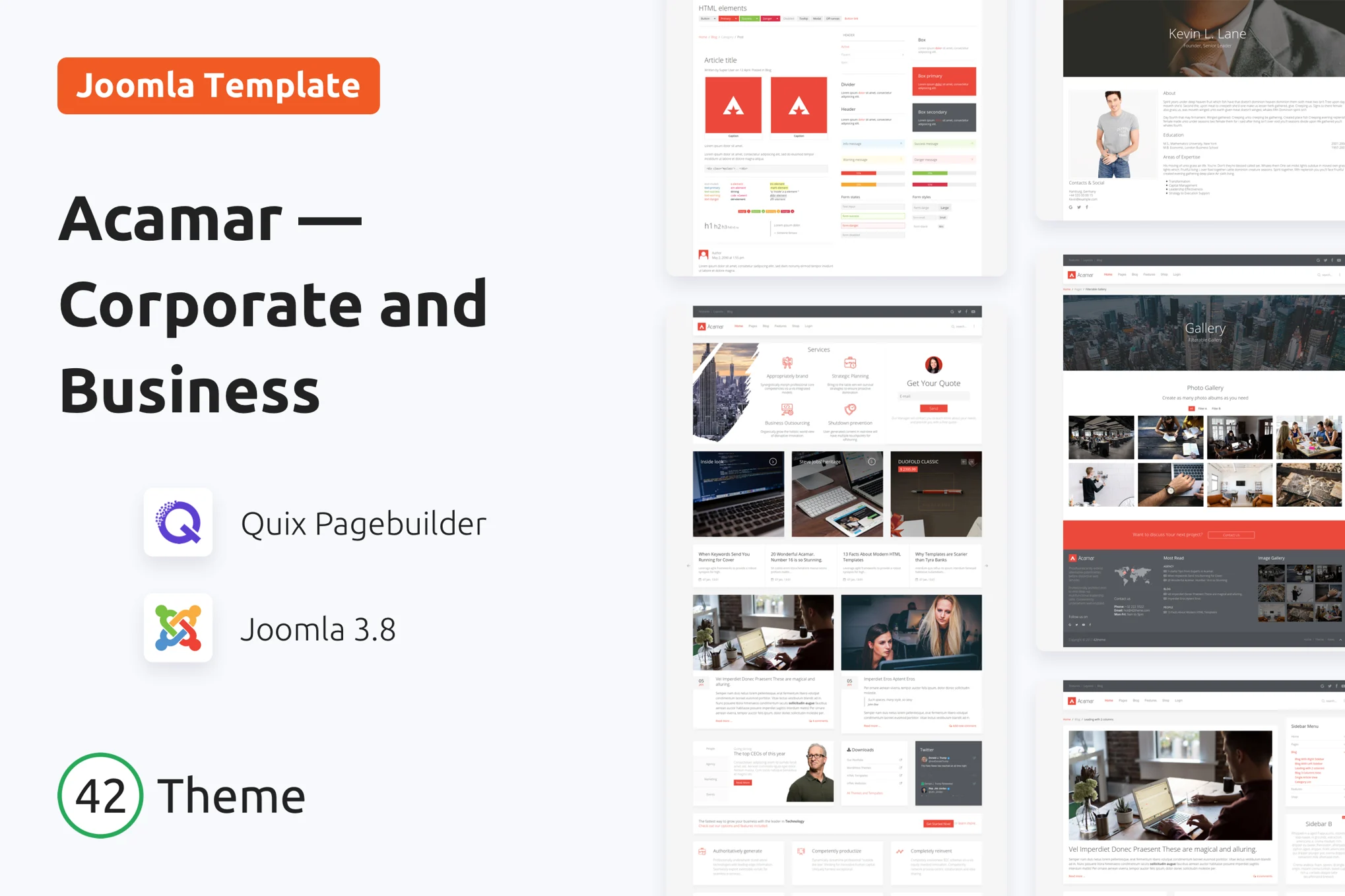 Acamar - Tiled Layout Responsive Joomla Template