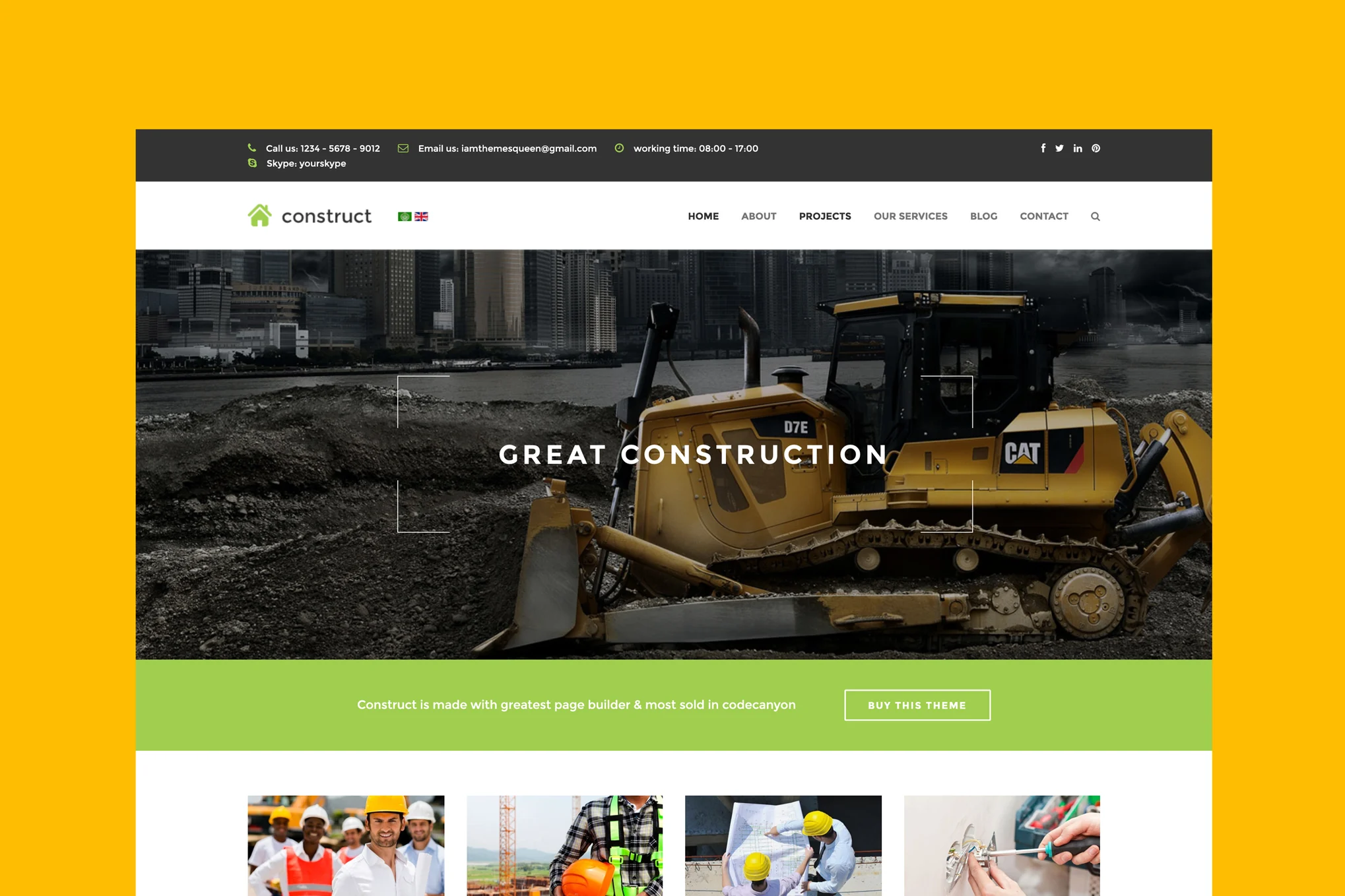 Constructo - Construction Joomla Template