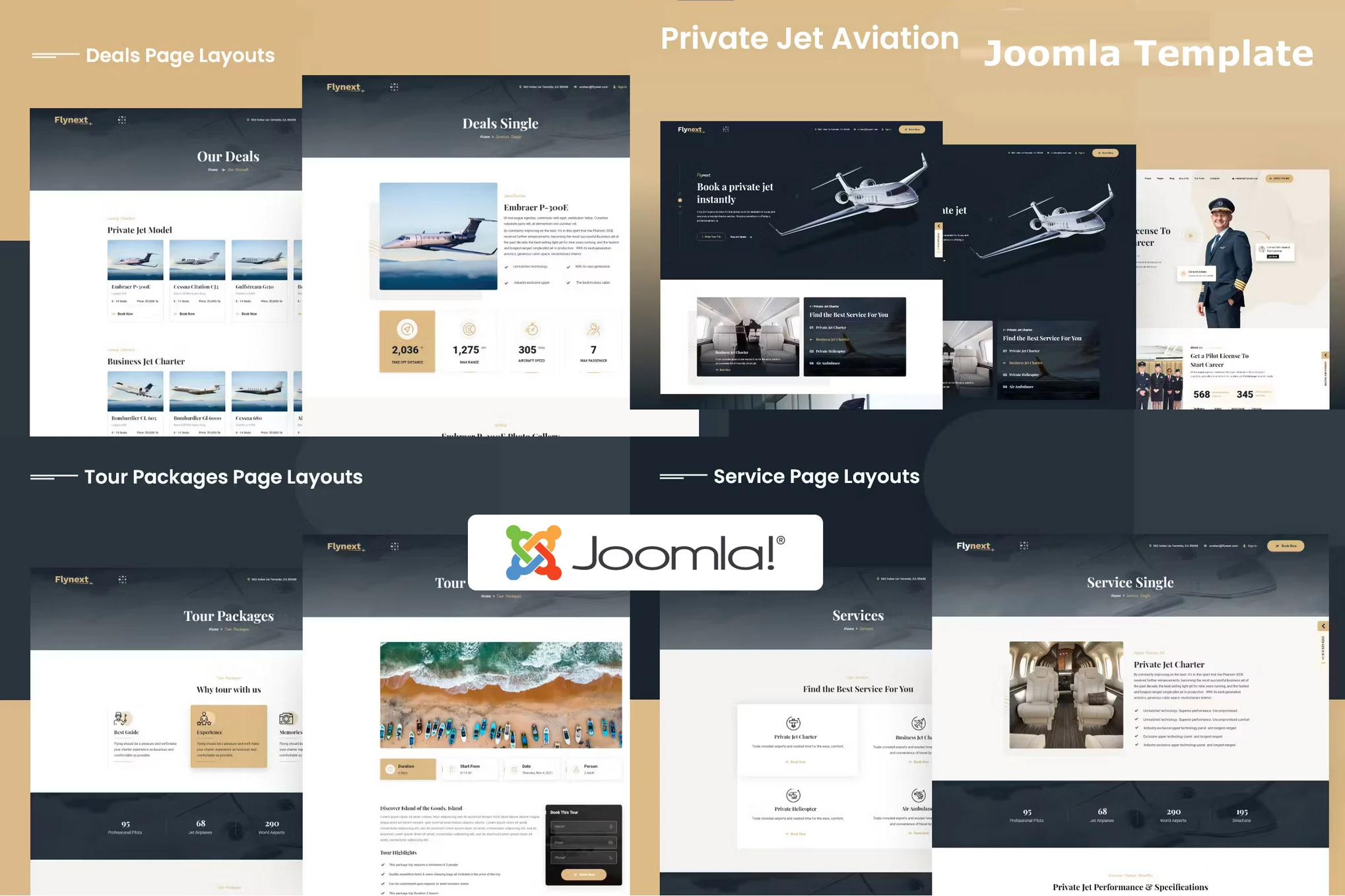 Flynext - Multipurpose Aviation Joomla Template