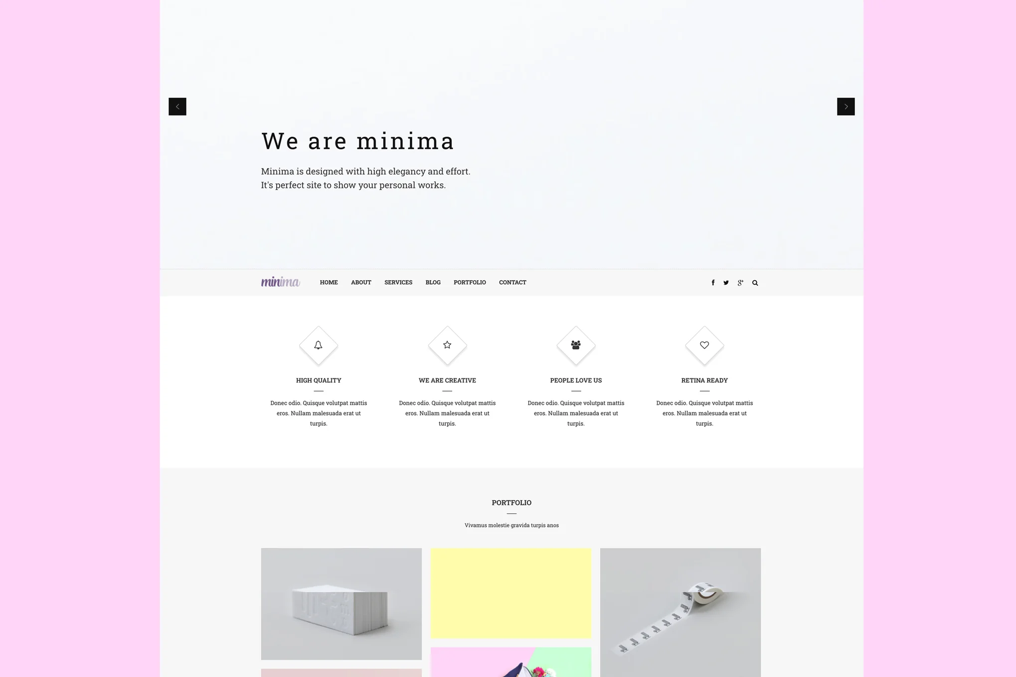 Minima - Creative & Professional Joomla Template