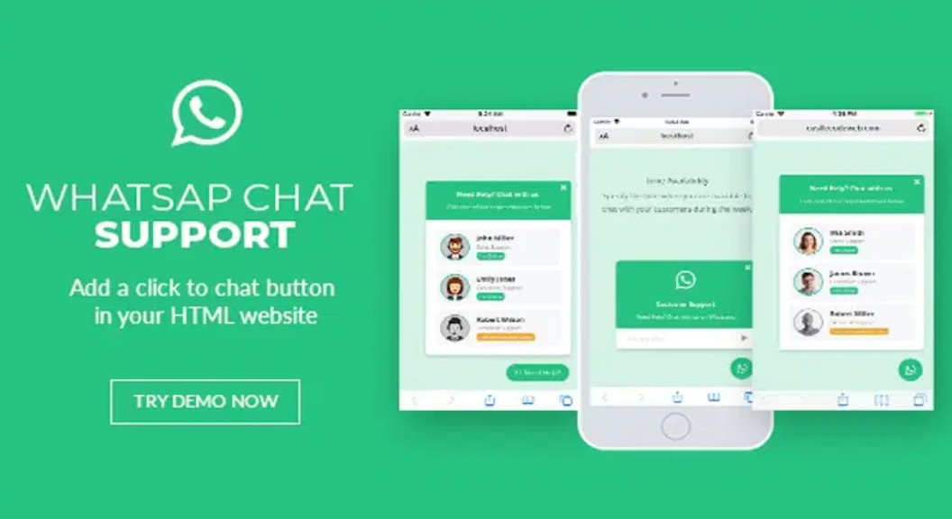WhatsApp Chat Support - jQuery Plugin
