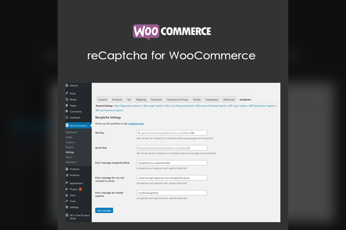 reCaptcha for WooCommerce v2.80