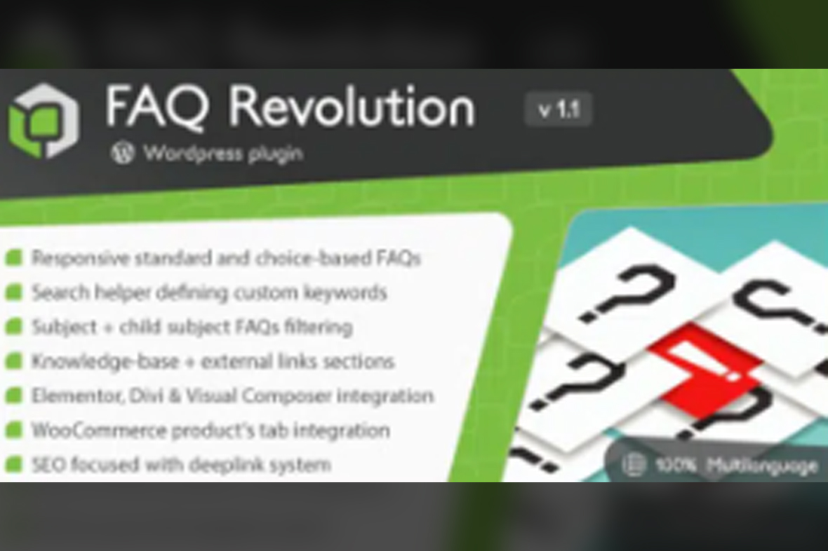 FAQ Revolution – WordPress Plugin v2.4.0