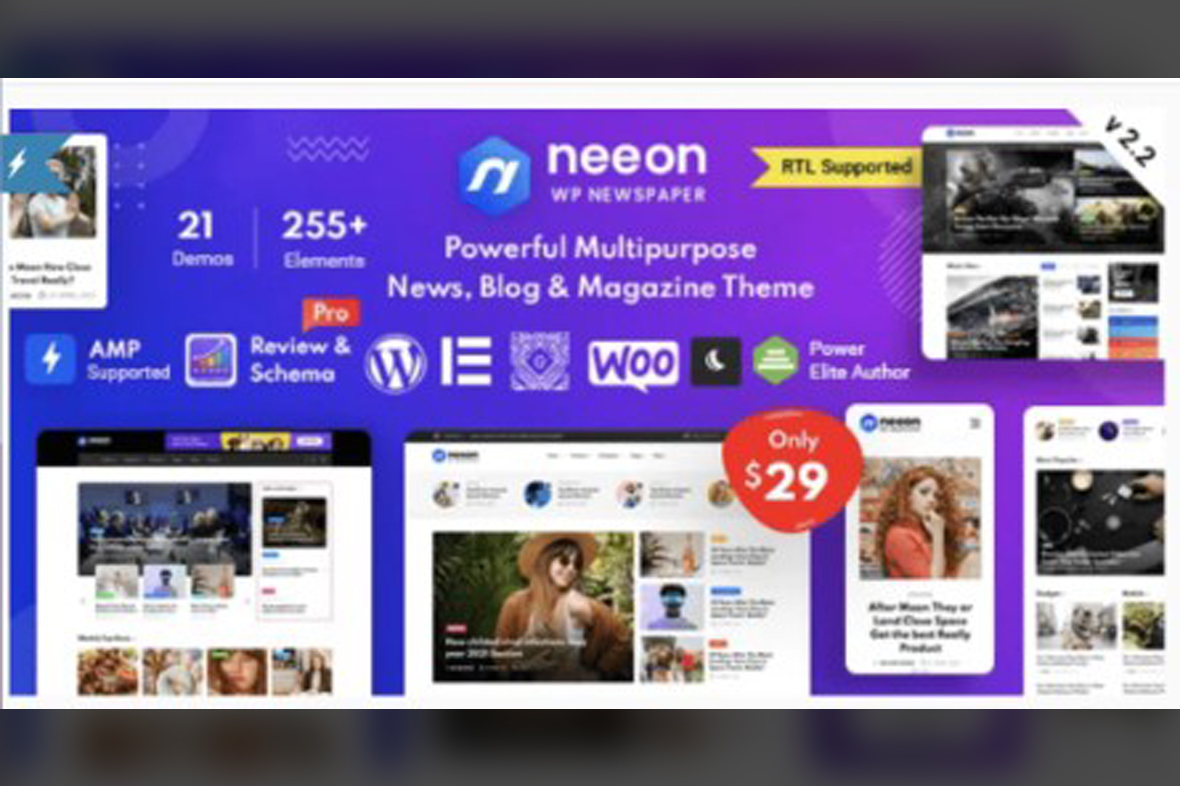 Neeon – WordPress News Magazine Theme v3.1.3