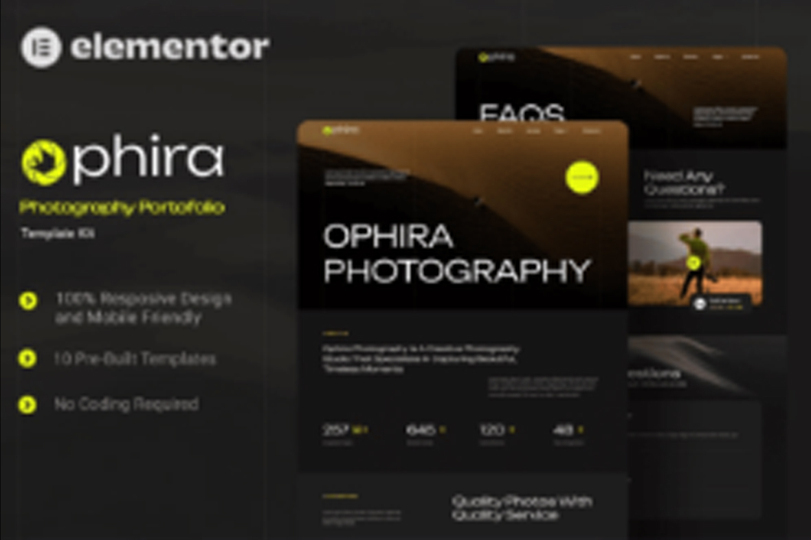 Ophira – Photography Portfolio Elementor Template Kit March 26, 2025