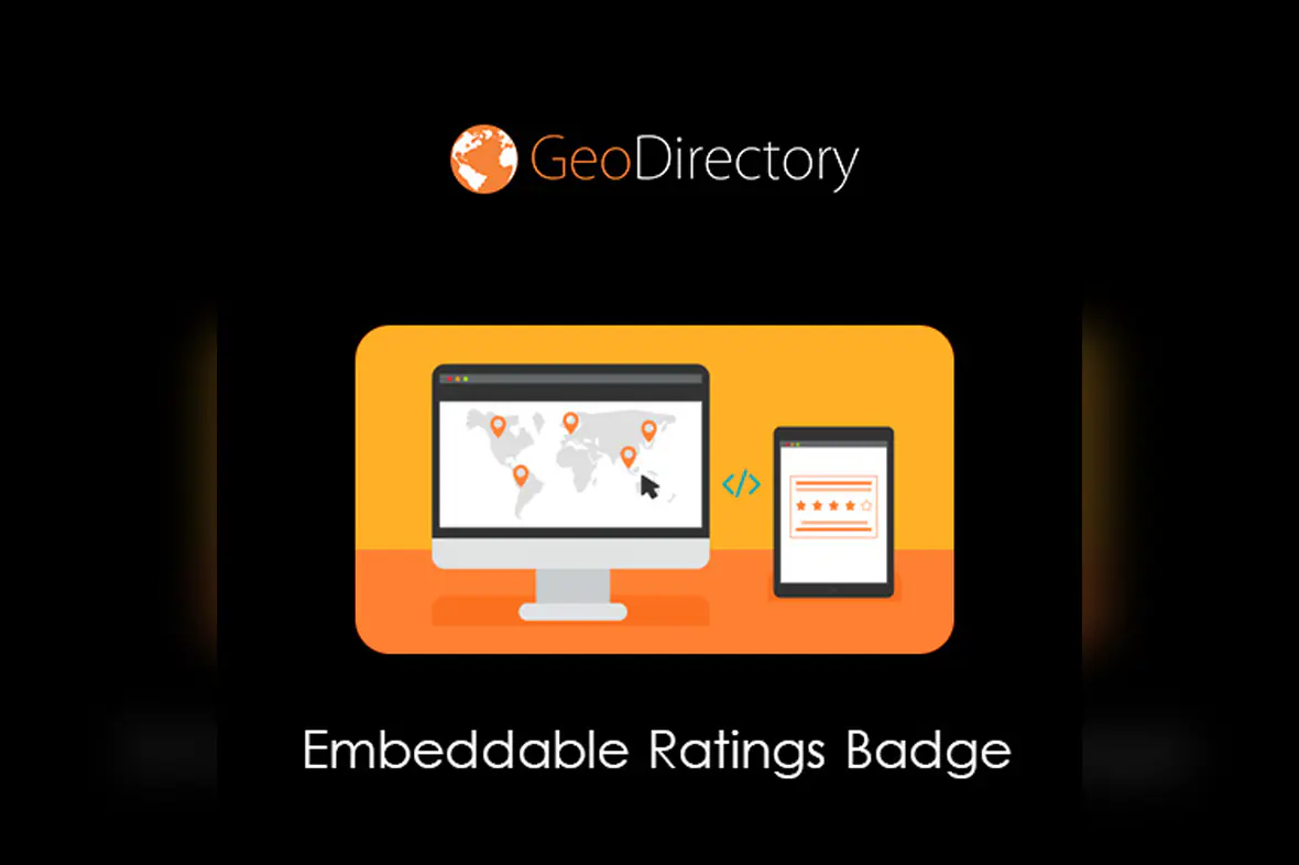 GeoDirectory Embeddable Ratings Badge