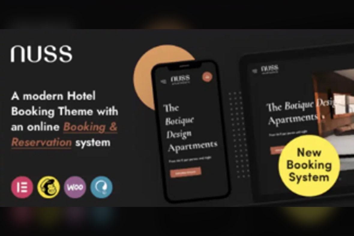 Nuss – Hotel Booking WordPress Theme v1.3.6