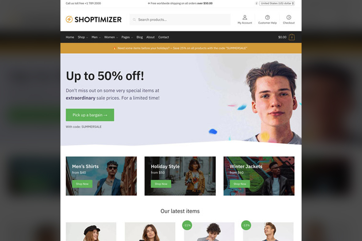 Shoptimizer – Fastest WooCommerce WordPress Themes v2.8.6
