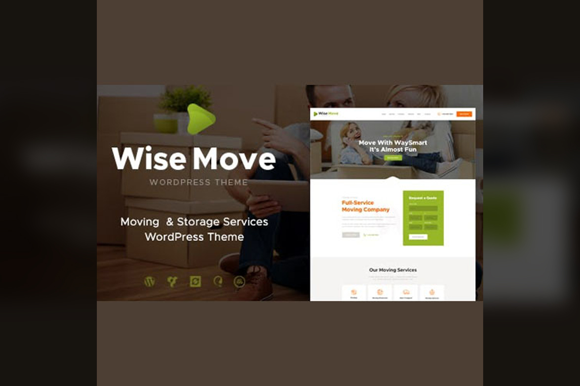Wise Move Relocation and Storage Services WordPress Theme v1.1.16