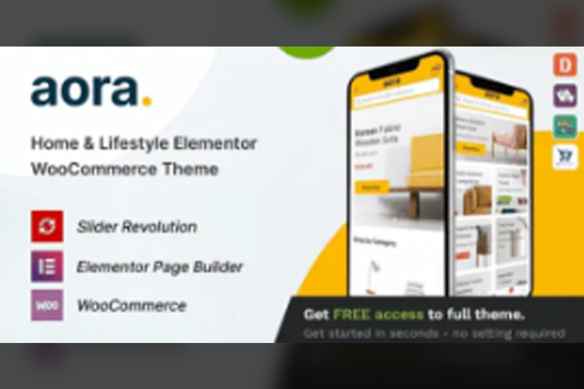 Aora Home & Lifestyle Elementor Theme v1.3.19
