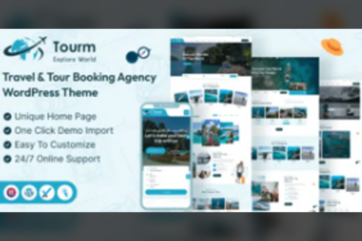 Tourm – Travel and Tour Booking Agency WordPress Theme v2.1.0