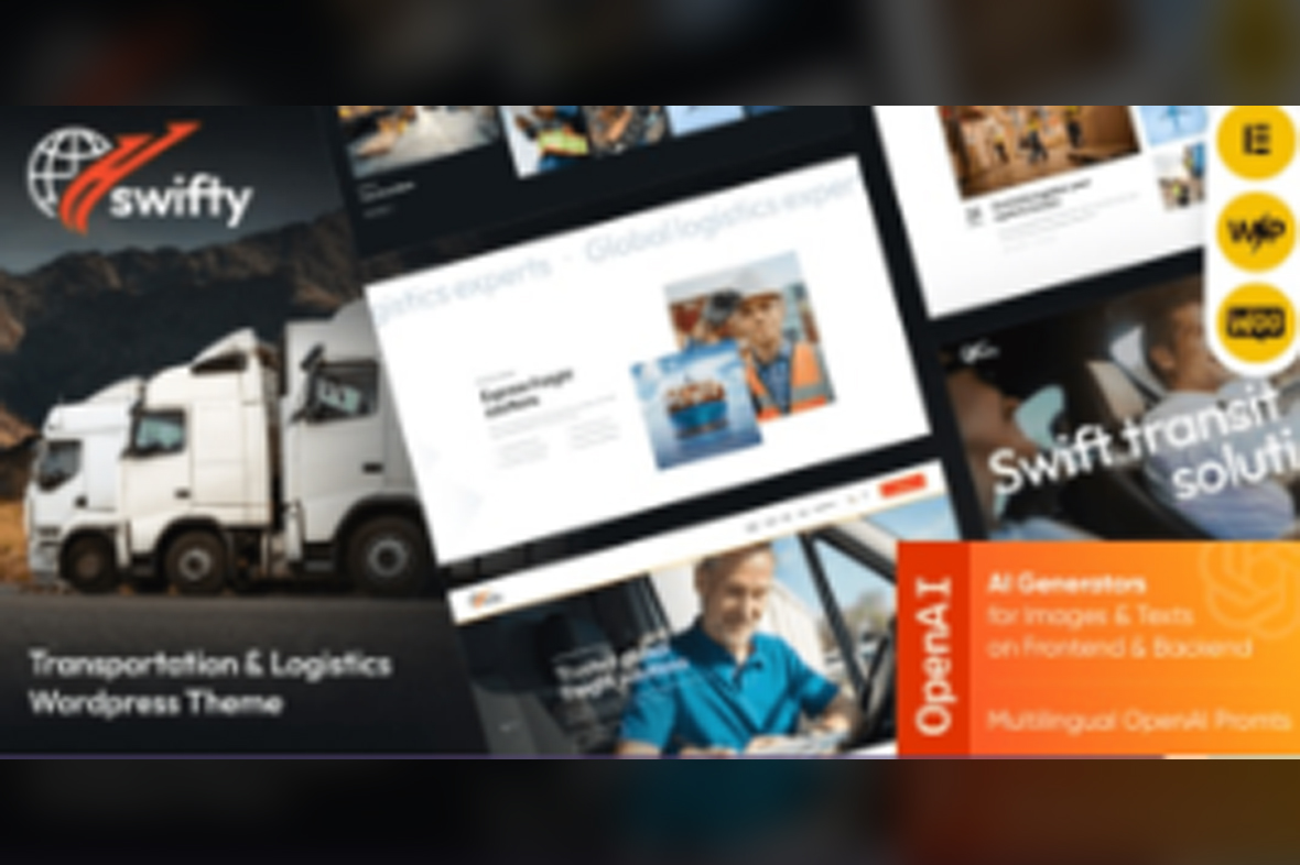 Swifty – Transportation and Logistics WordPress Theme v1.0