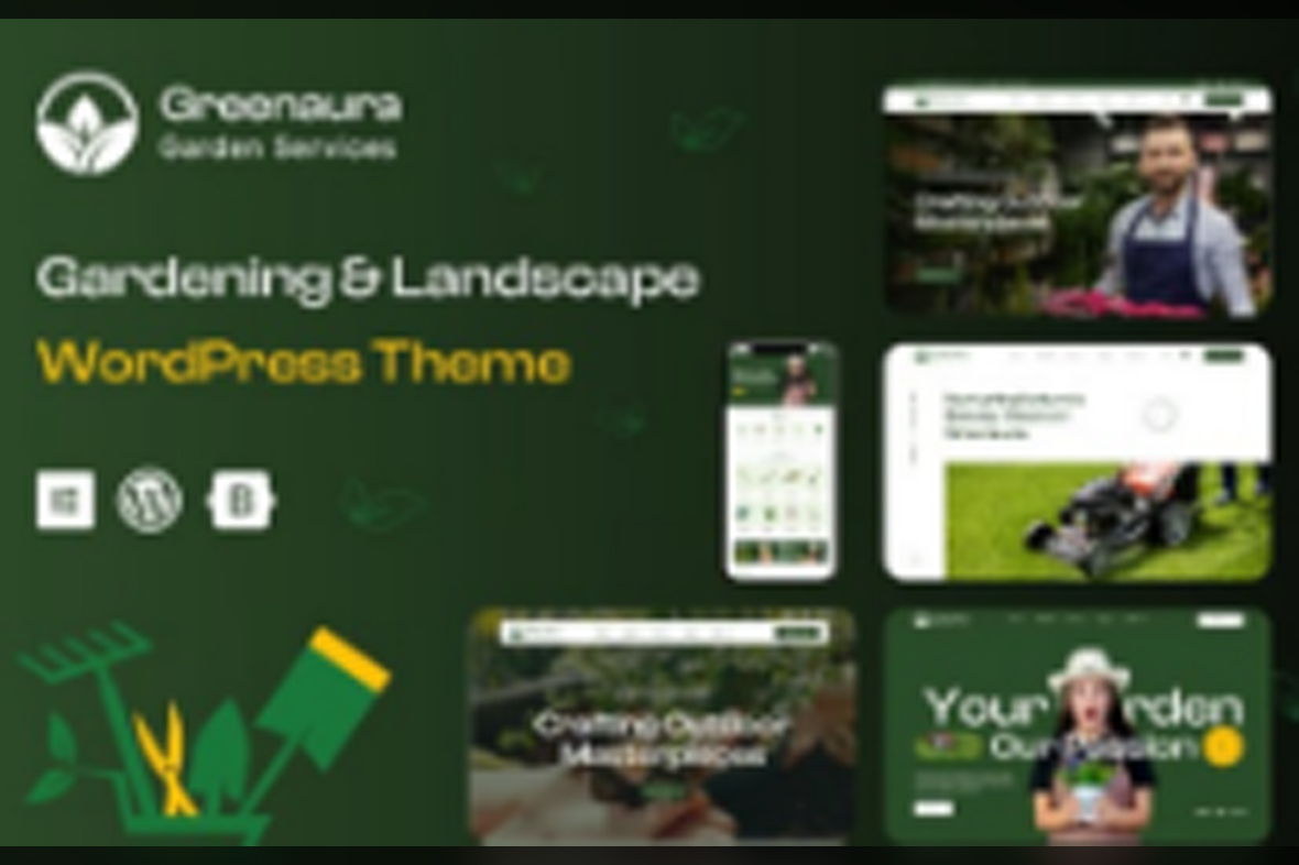 Greenaura – Gardening and Landscape WordPress Theme v1.0.8