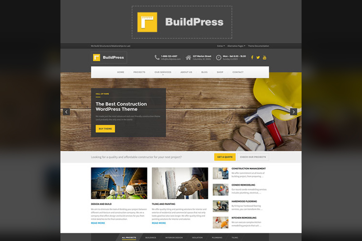 BuildPress – Multi-purpose Construction and Landscape WP Theme v5.9.0