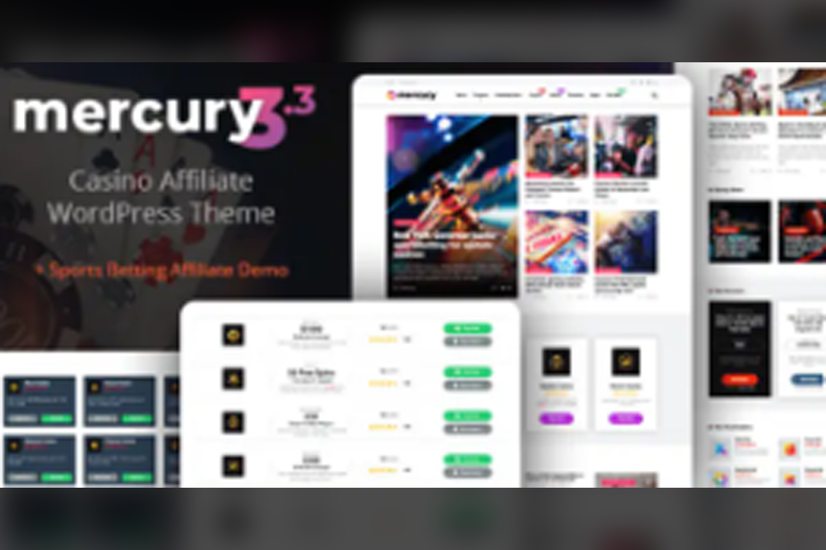 Mercury Affiliate WordPress Theme v3.9.11.1