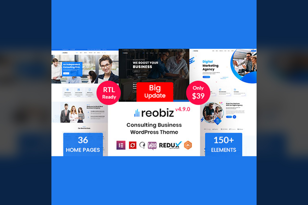 Reobiz – Consulting Business WordPress Theme v6.0.3