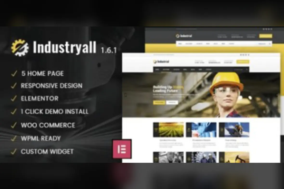 Industryall – Industrial and Factory WordPress Theme v1.0