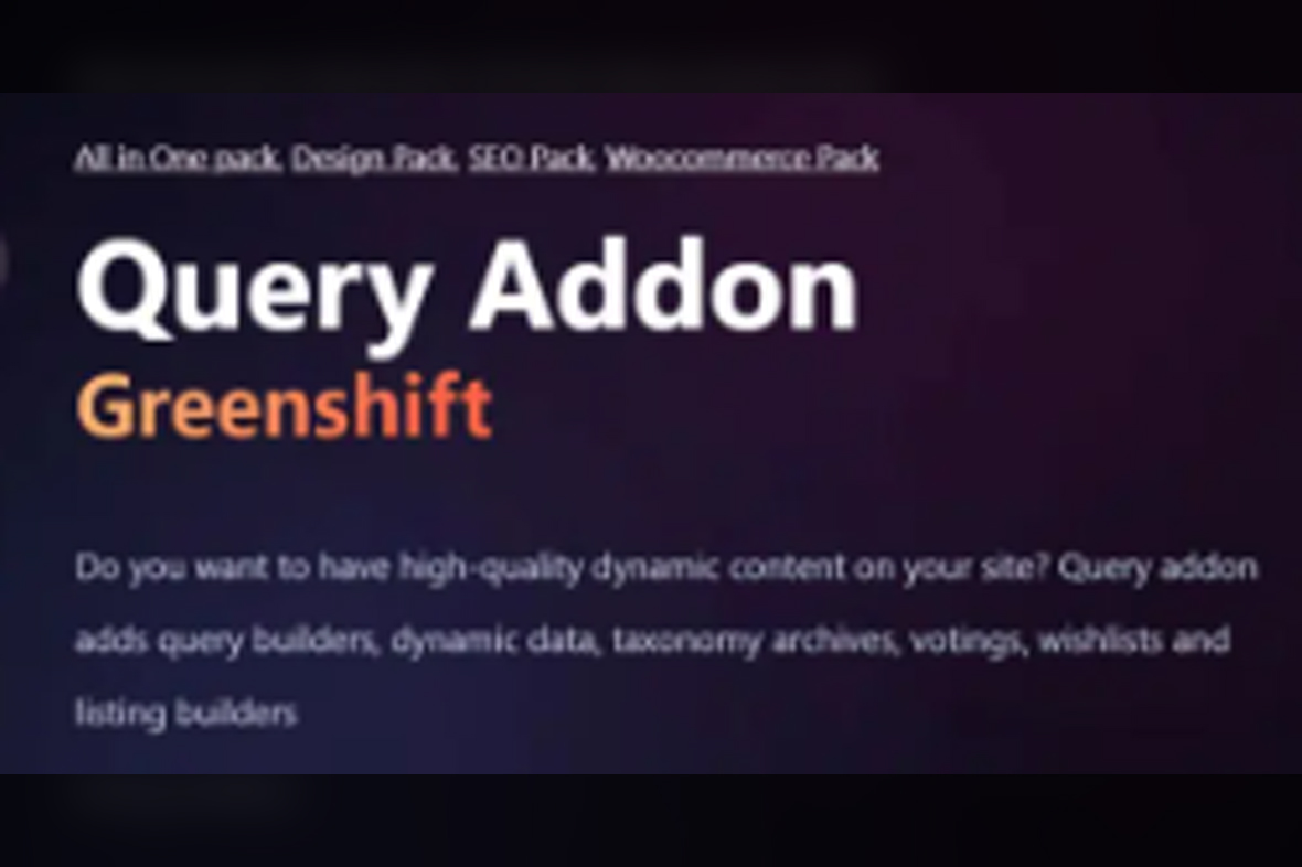 Greenshift Query and Meta v5.6.7