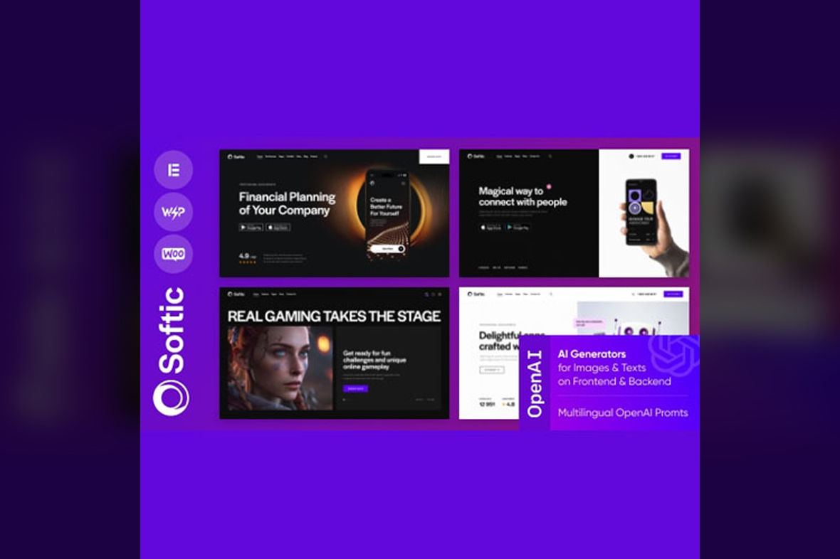 Softic – SaaS App WordPress Theme v1.13