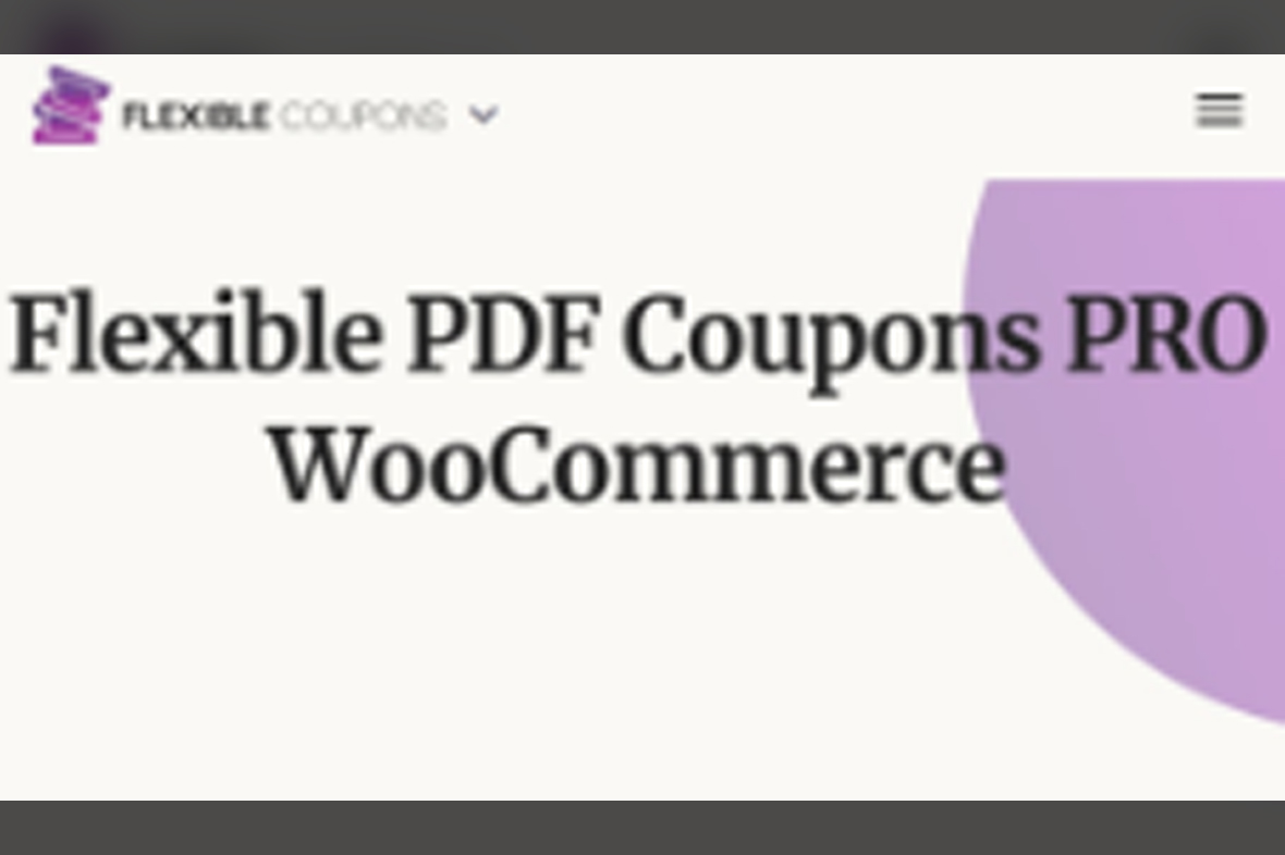 Flexible PDF Coupons Pro for WooCommerce v2.5.8