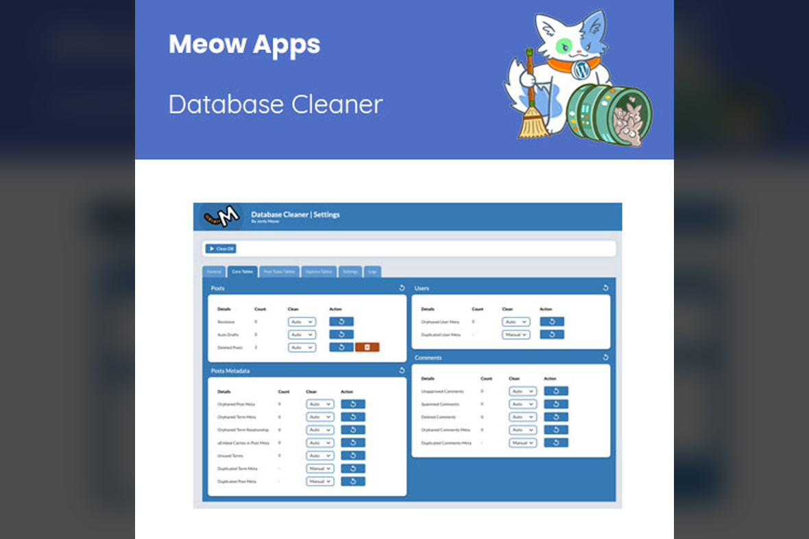Meow Apps Database Cleaner Pro
