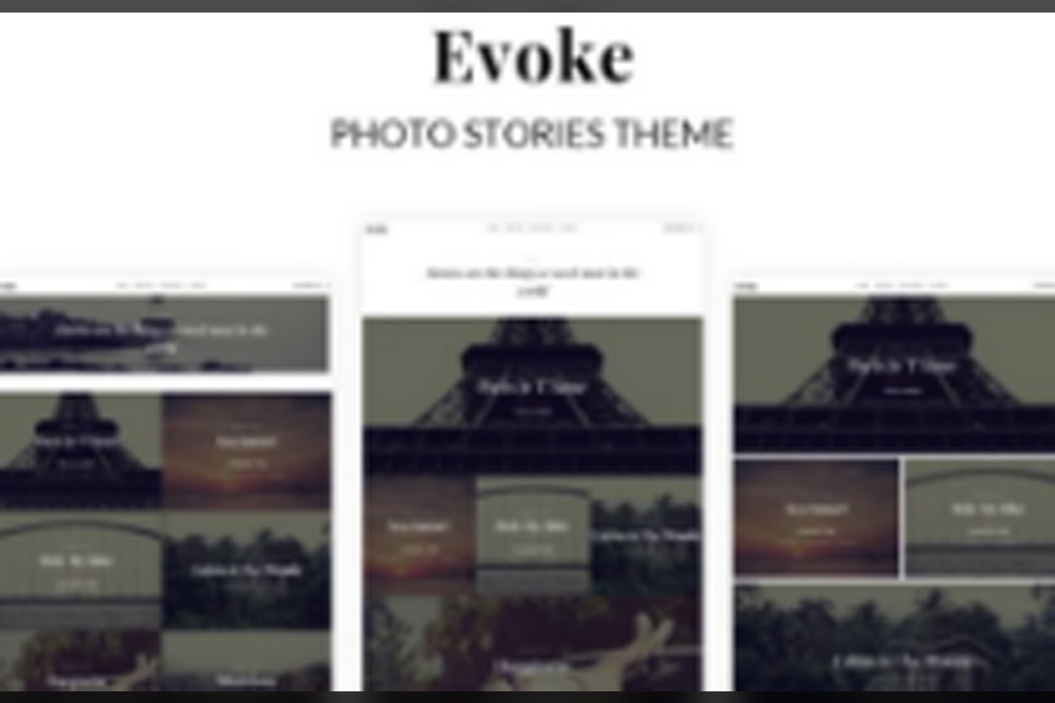 Evoke Photo Stories Blog WordPress Theme v2.5.6.4