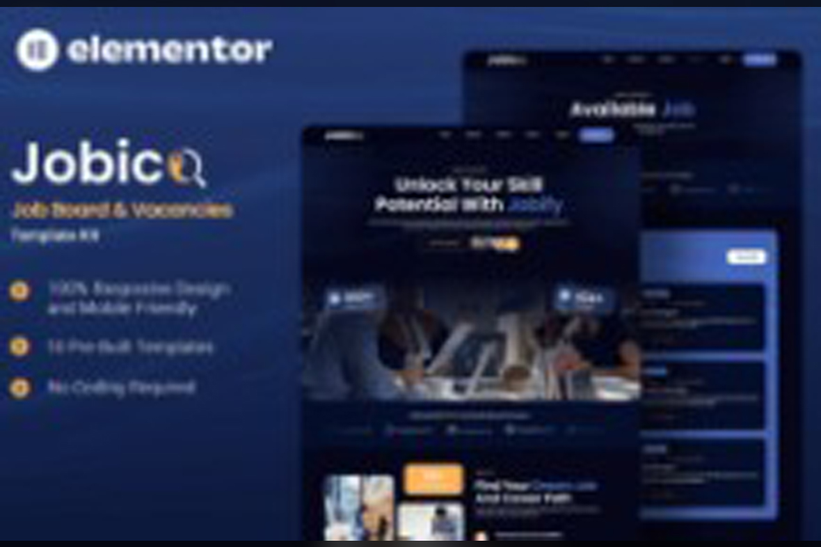 Jobico – Job Board and Vacancies Elementor Template Kit April 15, 2025