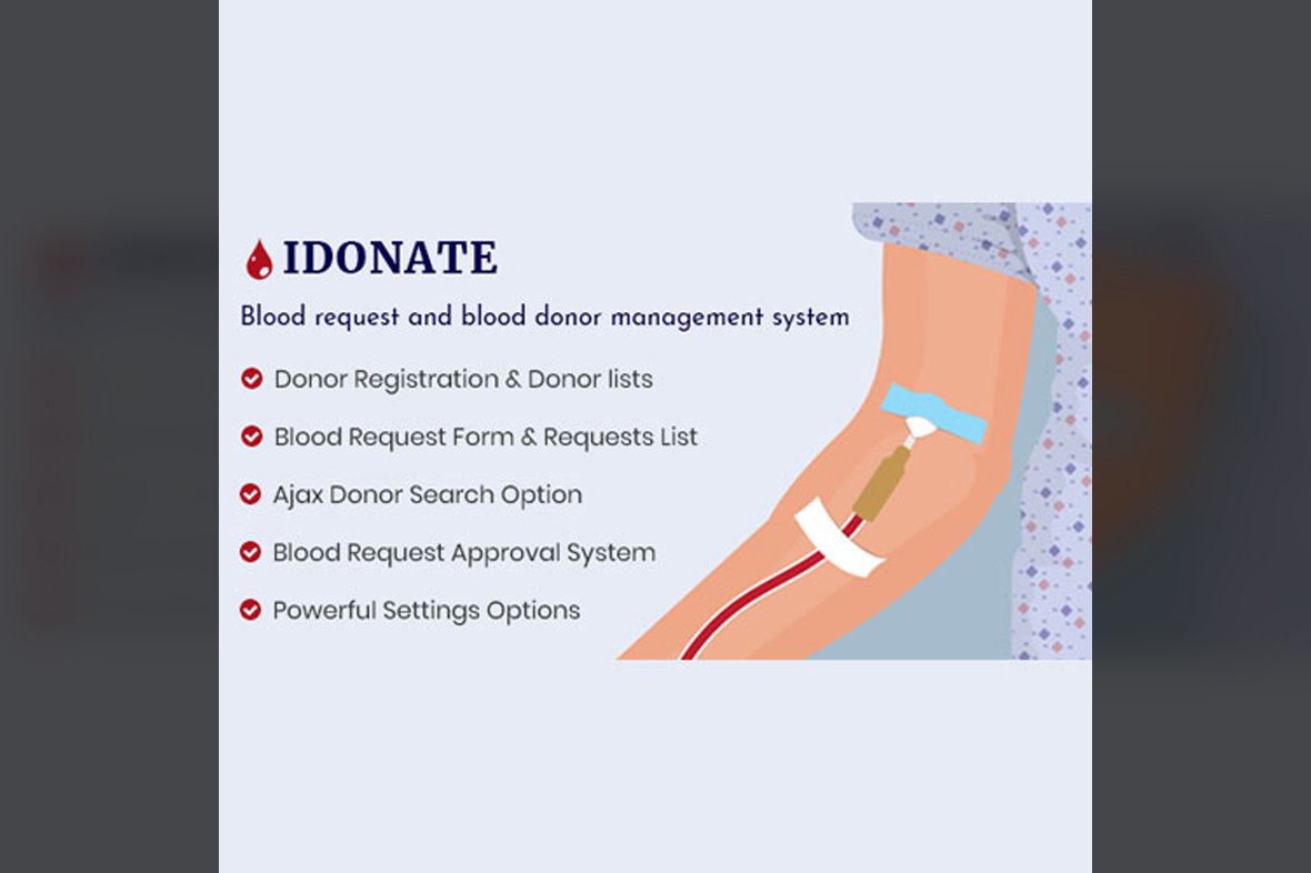 IDonatePro – Blood Donation, Request And Donor Management WordPress Plugin v3.0.1