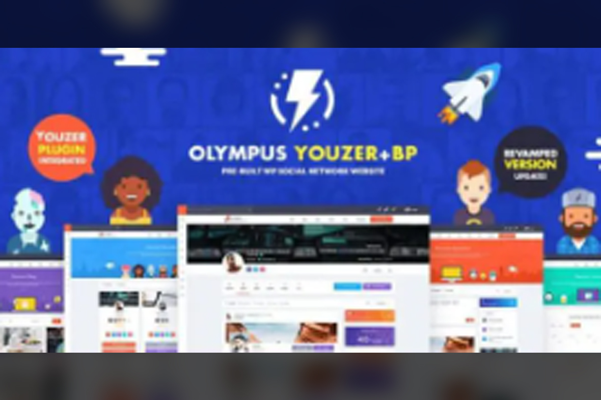 Olympus BuddyPress Theme Social Network v4.6
