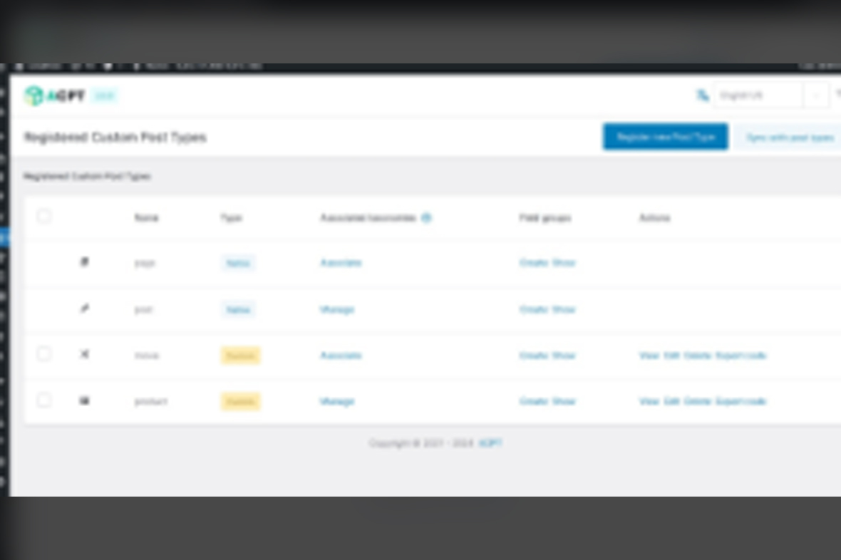 ACPT – Custom Post Types Plugin v2.0.30